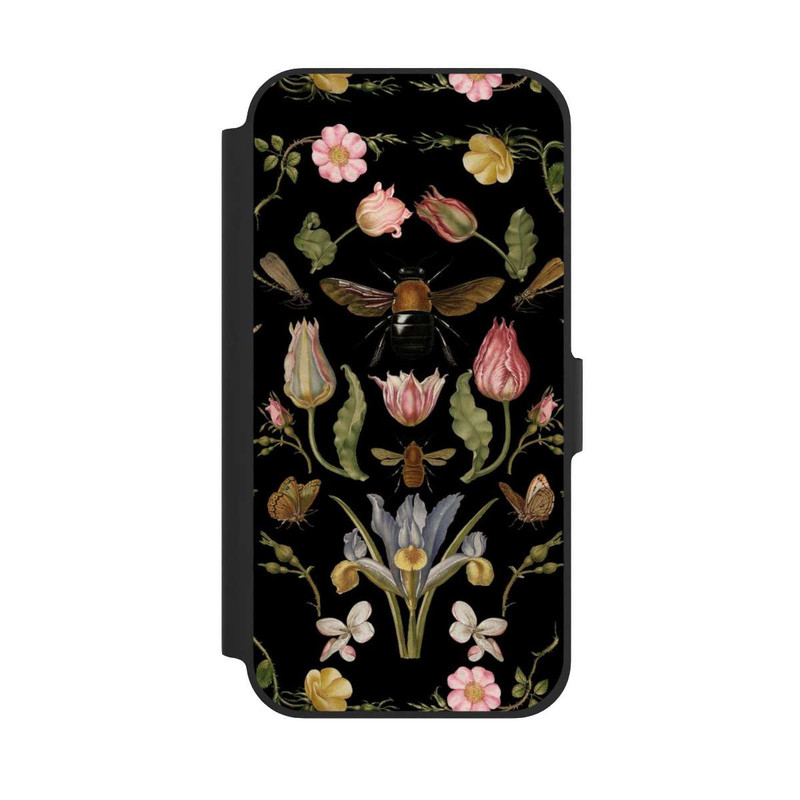 iPhone 12 NIVOflip Wild Flower and Bee Black