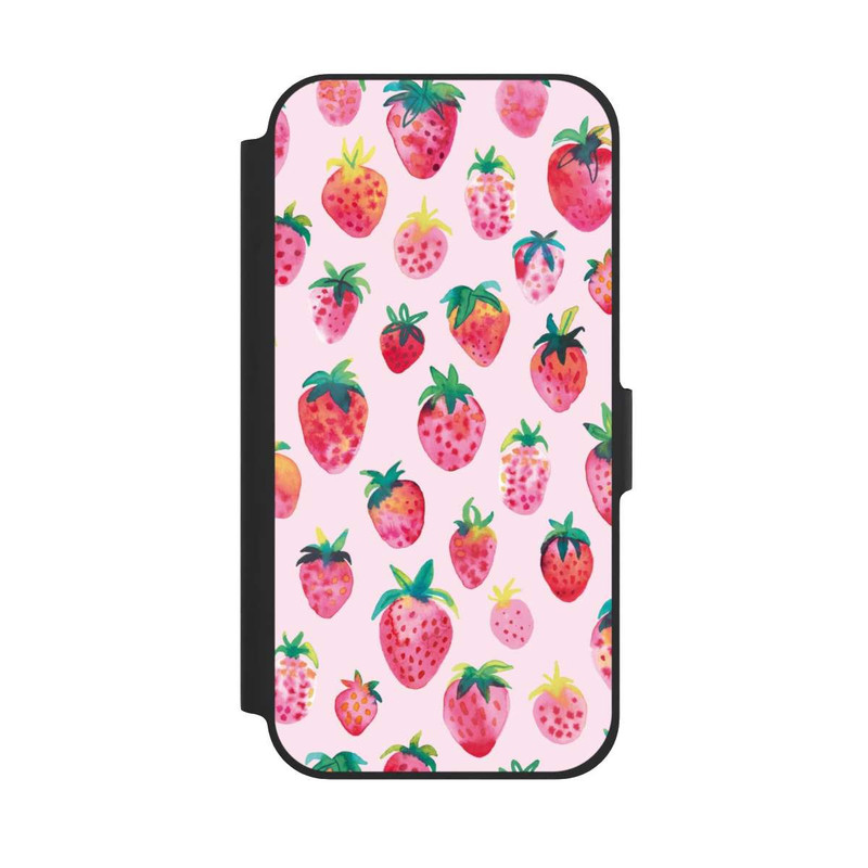 iPhone 12 NIVOflip Aquarell Erdbeeren