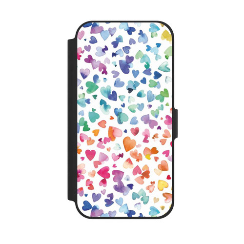 Apple iPhone 12 NIVOflip Liebesherzen aquarell
