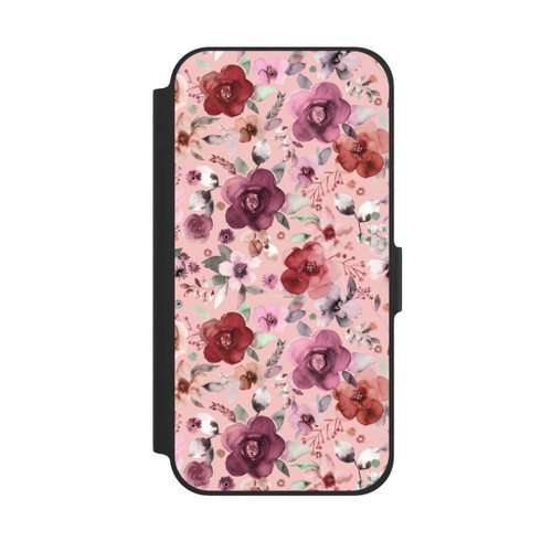 Apple iPhone 12 NIVOflip Üppiger romantischer Blumenstrauß rosa