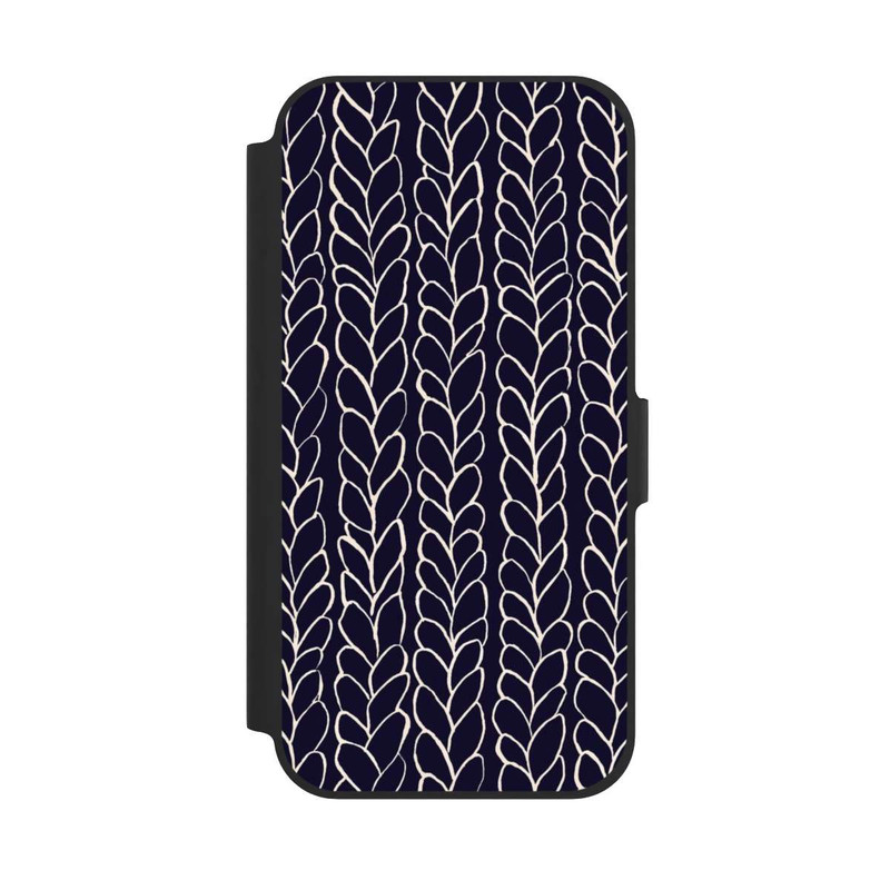 iPhone 12 NIVOflip Tresses En Laine Dessins Marine