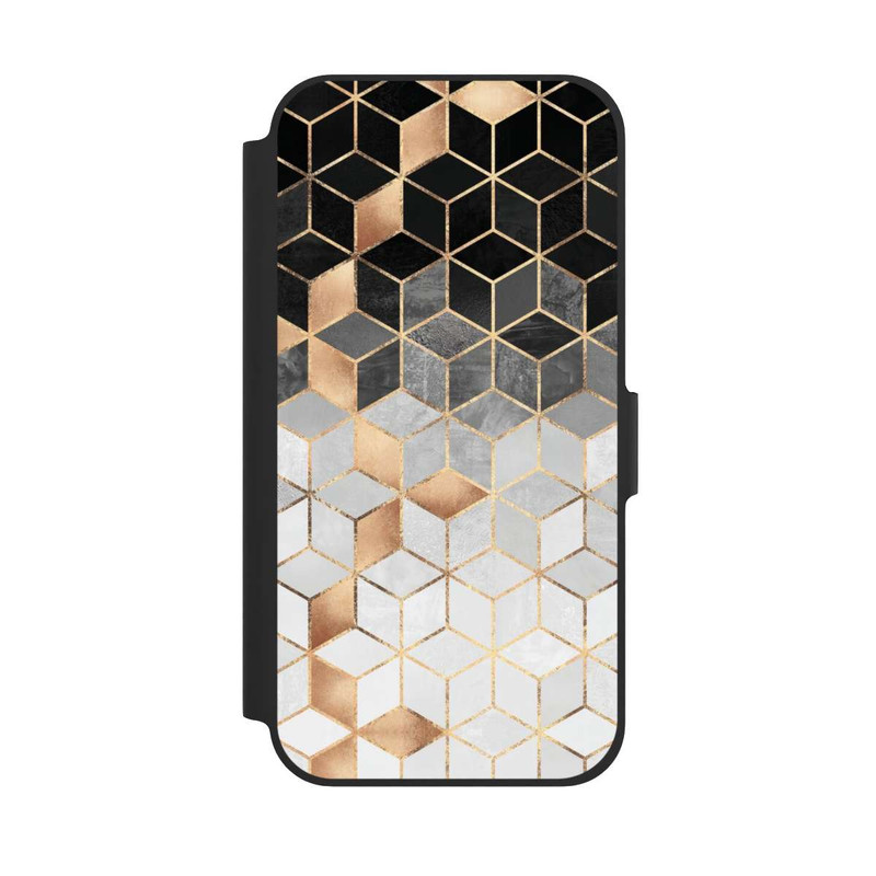 iPhone 12 NIVOflip Cubes Sombres & Dorés