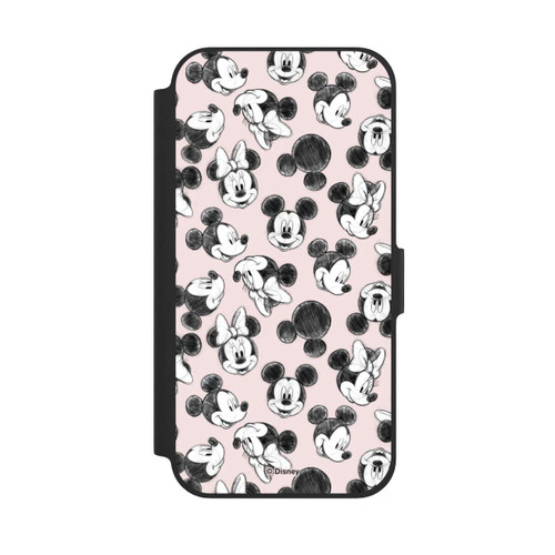 Apple iPhone 12 NIVOflip Minnie &amp; Mickey Viele Gesichter Pink