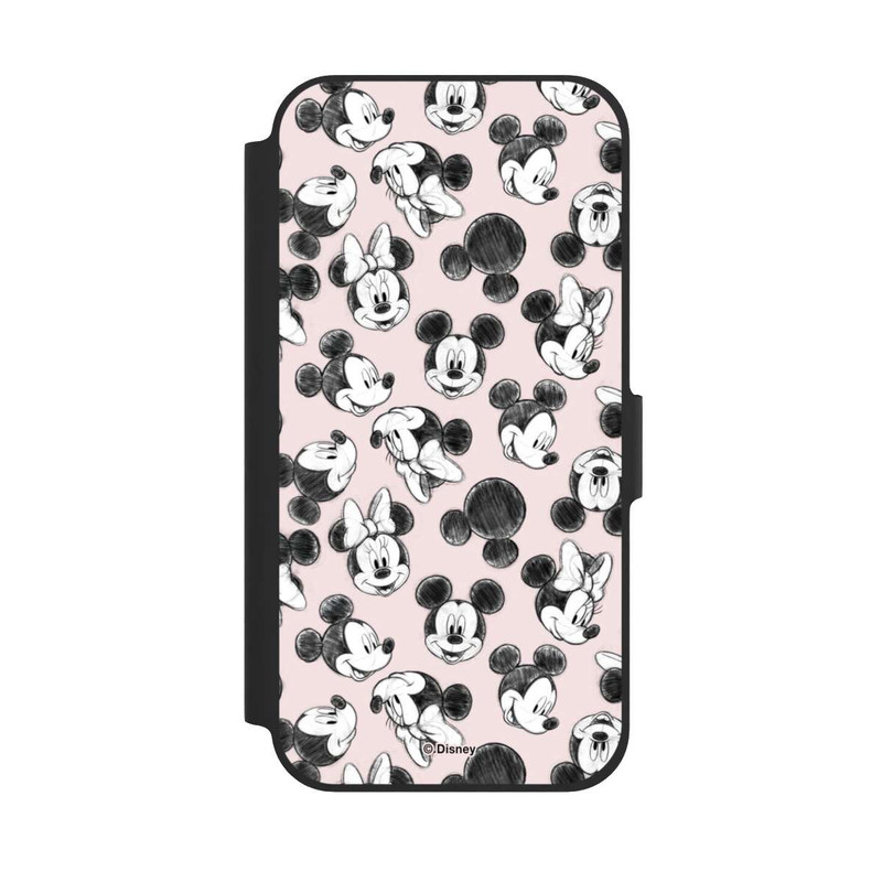 iPhone 12 NIVOflip Minnie & Mickey Many Faces Pink