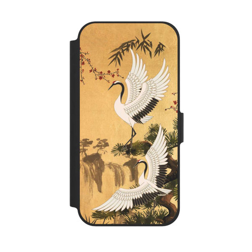 Apple iPhone 12 NIVOflip Kraniche Gold Japan 2