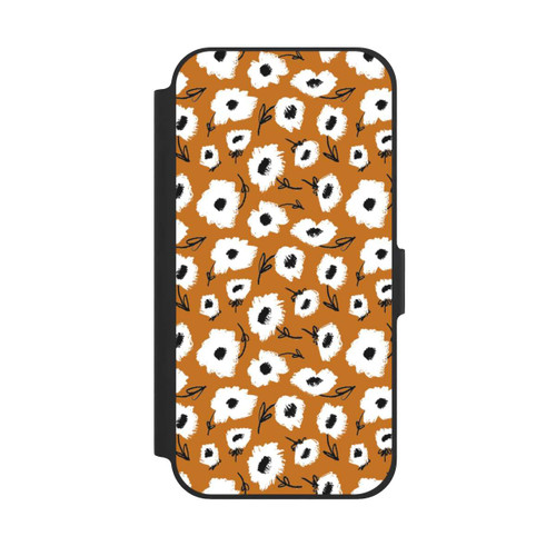 Apple iPhone 12 NIVOflip Pattern Fleurs Ocres