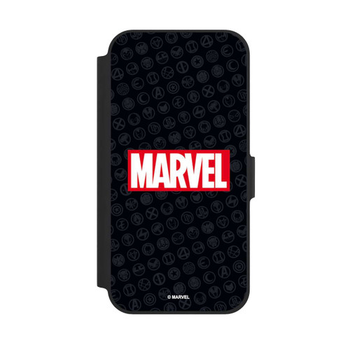 Apple iPhone 12 NIVOflip Marvel Logo Black Red 