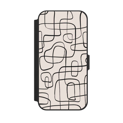 Apple iPhone 12 NIVOflip Lignes Fines Pattern