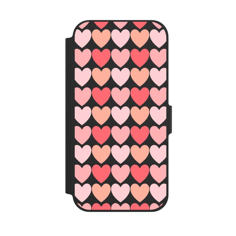 iPhone 12 NIVOflip Coeurs d'ombres roses
