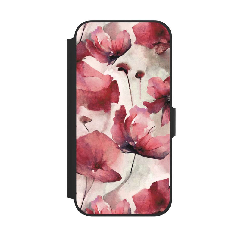 iPhone 12 NIVOflip Wilde Mohnblumen Aquarell mit KI