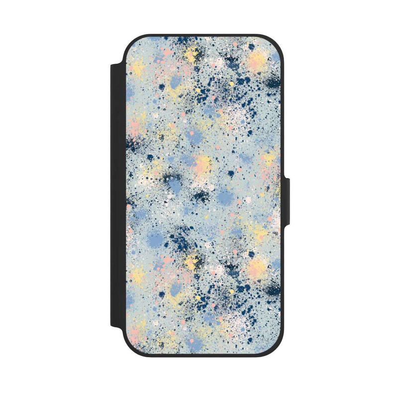 iPhone 12 NIVOflip Ink Dripping Dust Texture Blue