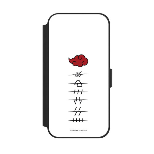 Apple iPhone 12 NIVOflip Akatsuki Mitgliedersymbole Weiß