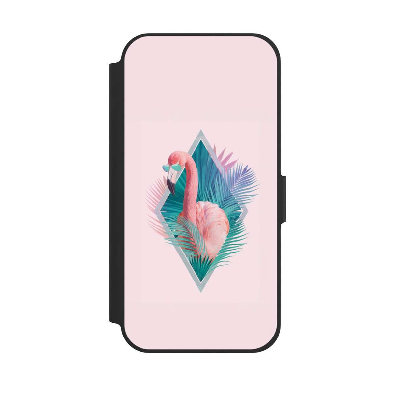 iPhone 12 NIVOflip Feuilles tropicales Flamant