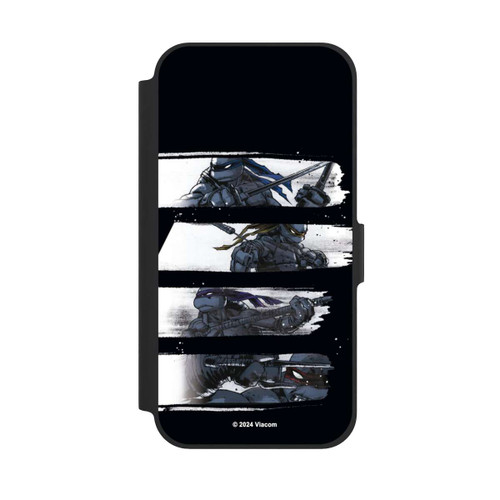 Apple iPhone 12 NIVOflip TMNT Schwarz und Weiß Scratch