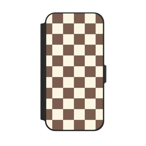 Apple iPhone 12 NIVOflip Checkerboard brown