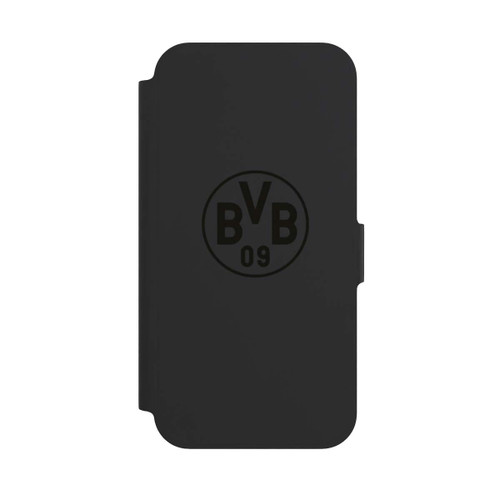 Apple iPhone 12 NIVOflip BVB Logo Schwarz Transparent