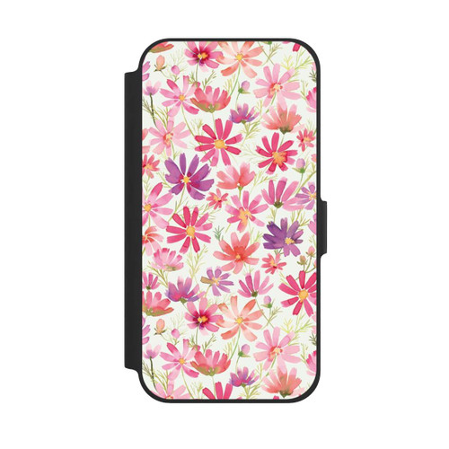 Apple iPhone 12 NIVOflip Boho Cosmos Flowers Purple