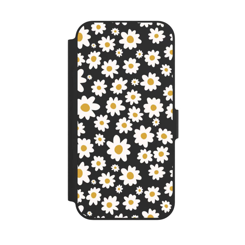 iPhone 12 NIVOflip Daisy Flower Seamless Pattern Transparent