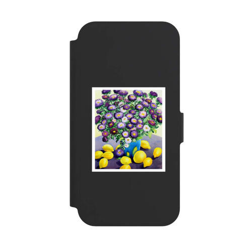 Apple iPhone 12 NIVOflip Purple Asters and Lemons by Christopher Ryland