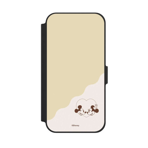 Apple iPhone 12 NIVOflip Mickey and Minnie Love Heart Beige