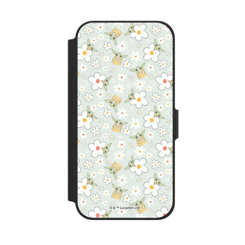 Apple iPhone 12 NIVOflip Baby Yoda Blumen Muster
