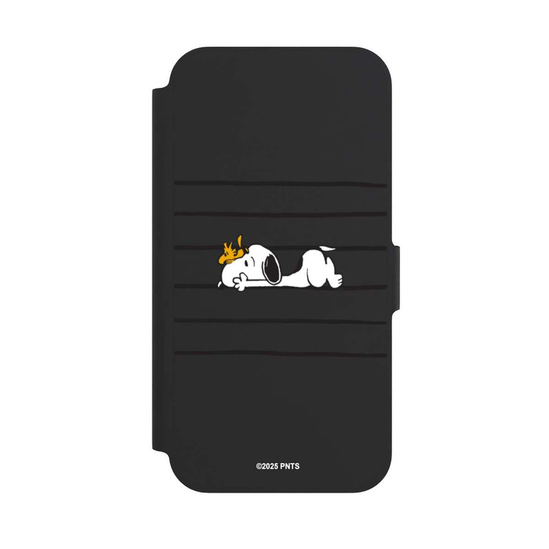 iPhone 12 NIVOflip Snoopy Woodstock Streifen Peanuts Transparent