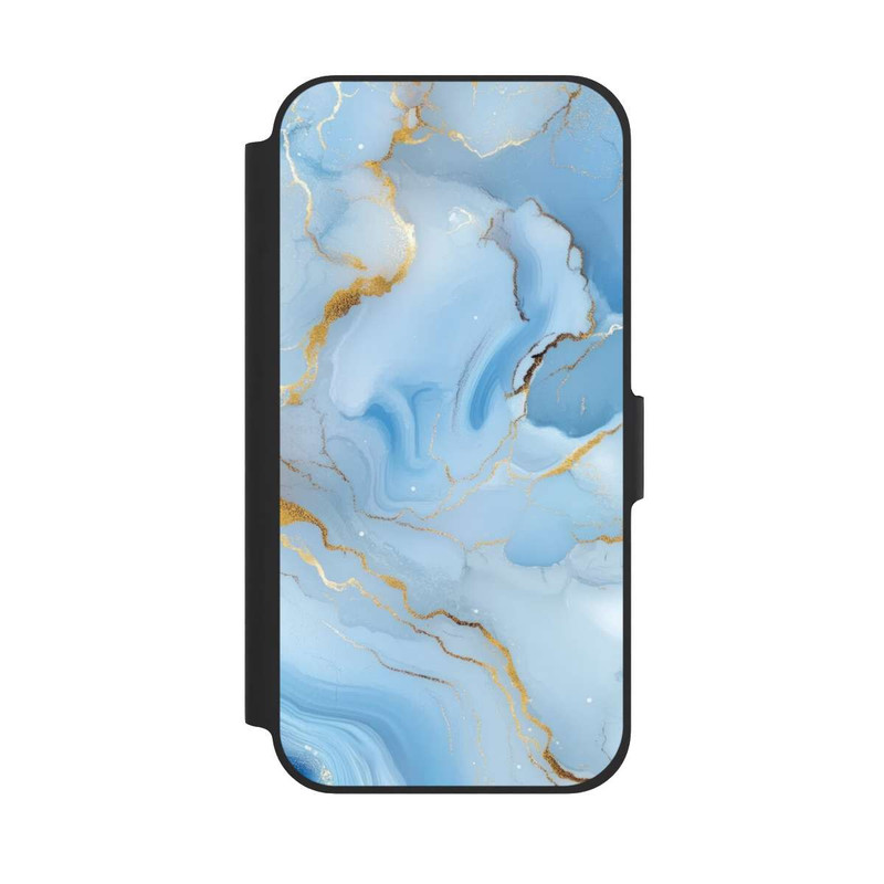 iPhone 12 NIVOflip Blue Marble Goldprint