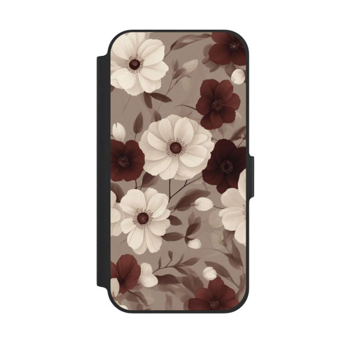 Apple iPhone 12 NIVOflip Negative Flower Bordeaux White with AI