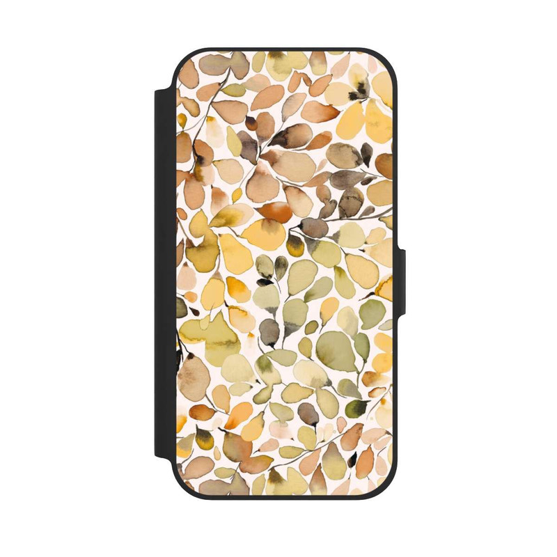 iPhone 12 NIVOflip Eucalyptus Watercolor Leaves Brown Autumn