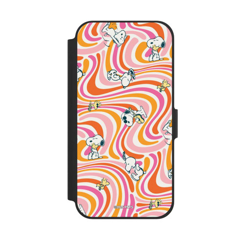 Apple iPhone 12 NIVOflip Peanuts Hippie Pattern Orange