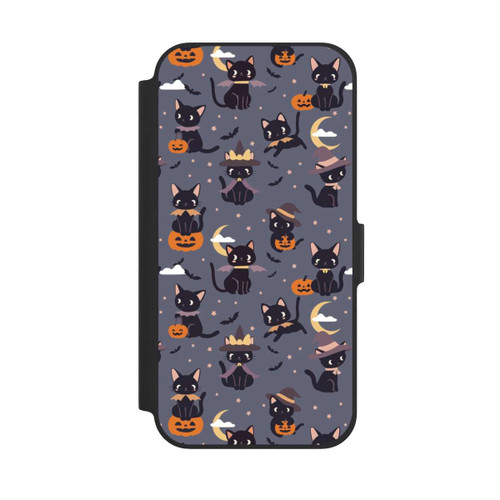 Apple iPhone 12 NIVOflip Cute Halloween Witch Cats and Pumpkins