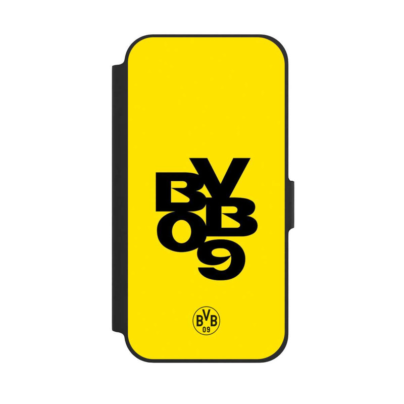 iPhone 12 NIVOflip BVB09 Schwarz Gelb