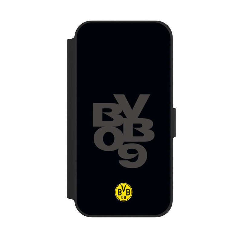 iPhone 12 NIVOflip BVB09 Grau Schwarz