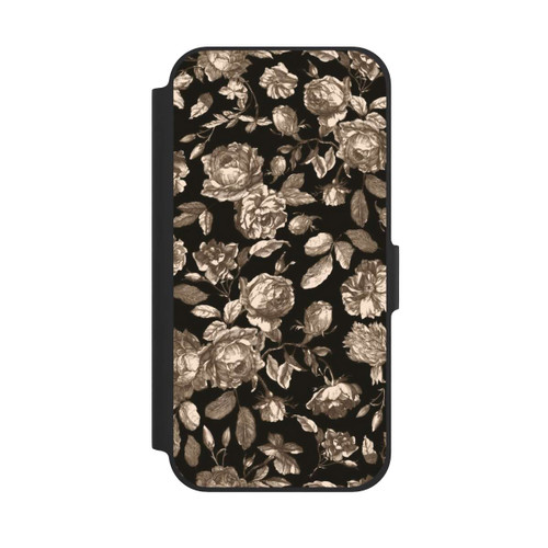 Apple iPhone 12 NIVOflip Leinwand dunkle Blumen