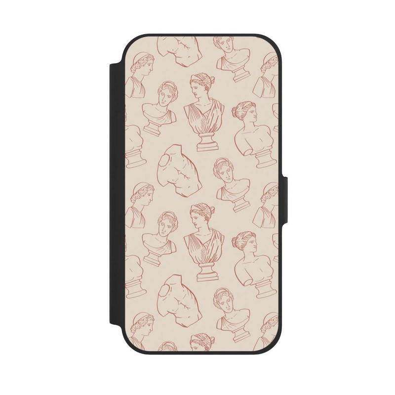 iPhone 12 NIVOflip Griechische Büsten Art-Déco Braun