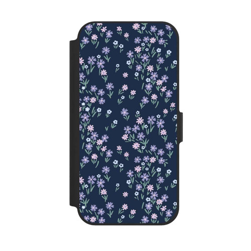 Apple iPhone 12 NIVOflip Dark Blue Floral Theme