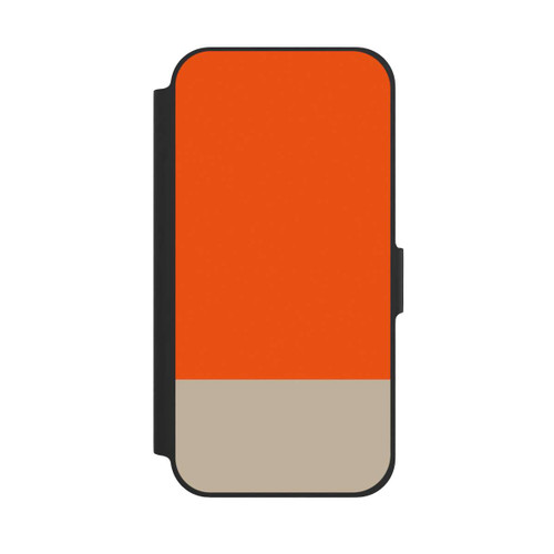 Apple iPhone 12 NIVOflip Combinaison de Couleurs Orange et Beige