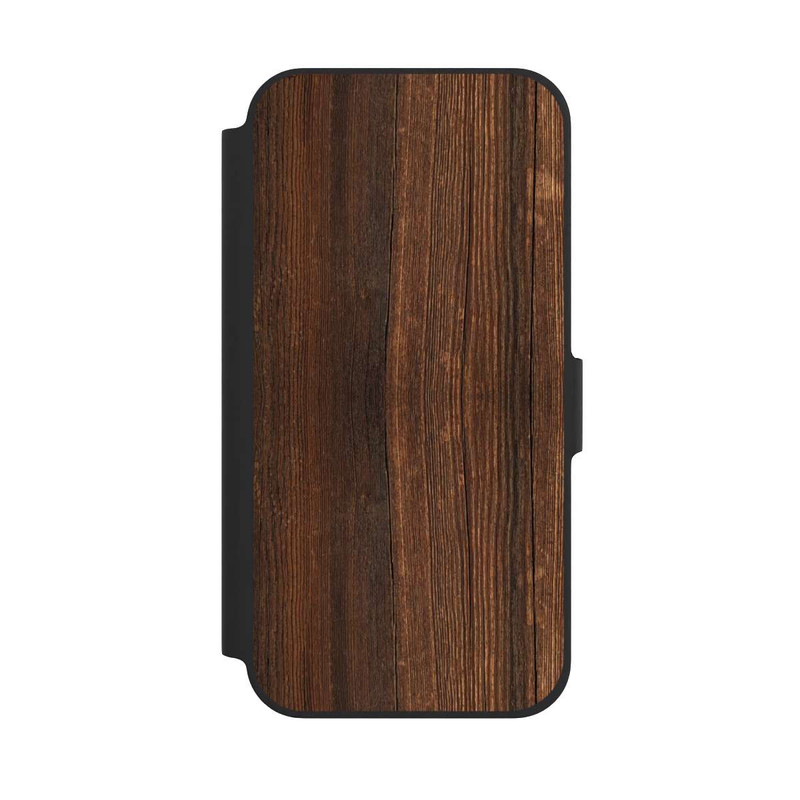 iPhone 12 Pro NIVOflip Look Bois de Noyer