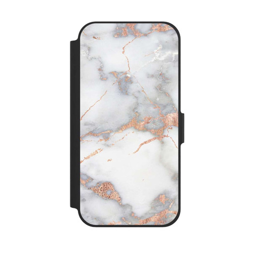 Apple iPhone 12 Pro NIVOflip Marbre Blanc et Doré