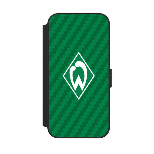 Apple iPhone 12 Pro NIVOflip Carbonlook - Werder Bremen