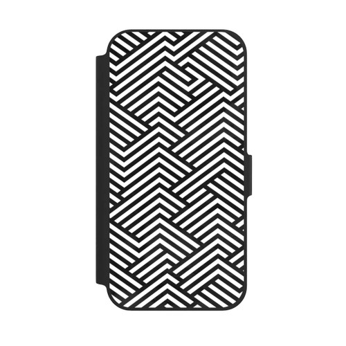 Apple iPhone 12 Pro NIVOflip Schwarz und Weiß ZigZag