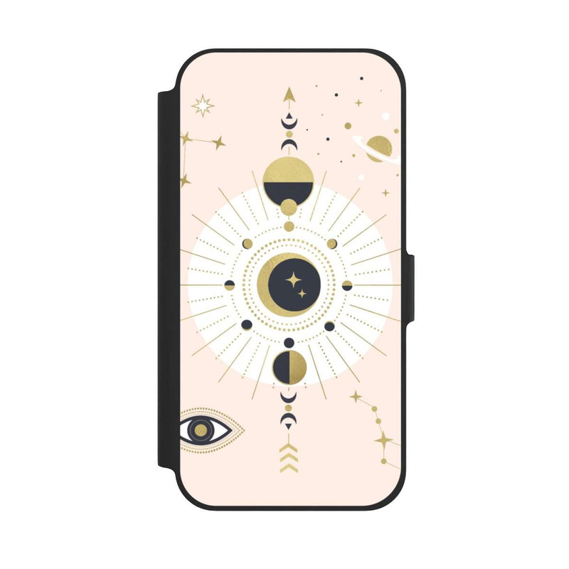 iPhone 12 Pro NIVOflip Look abstrait or rose