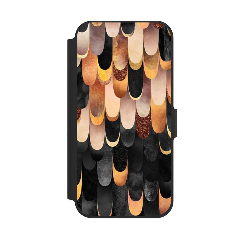 iPhone 12 Pro NIVOflip Gefiedertes Kupfer und Schwarz