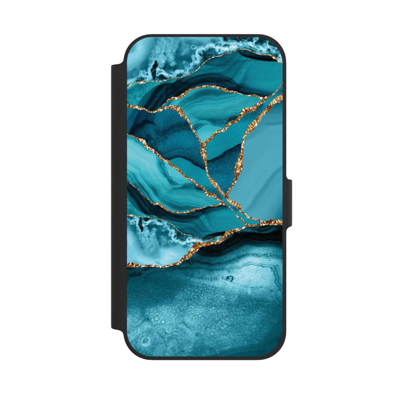 iPhone 12 Pro NIVOflip Eisblaue Marmor Landschaft