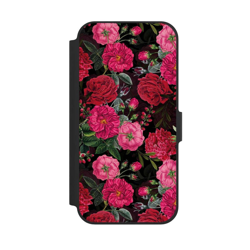 iPhone 12 Pro NIVOflip Pink und Rote Blumen