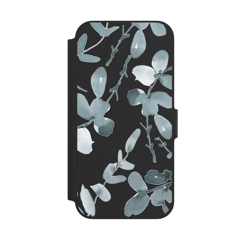 iPhone 12 Pro NIVOflip Eukalyptus Muster transparent