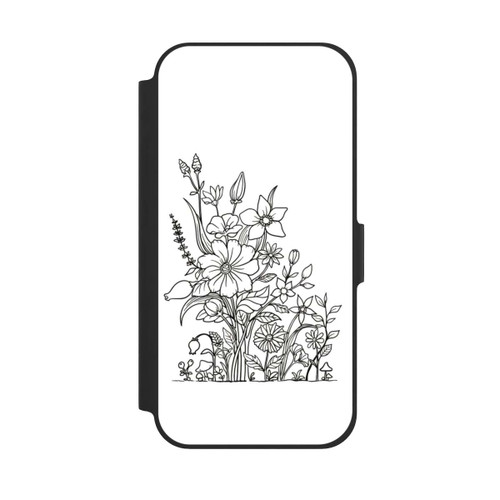 Apple iPhone 12 Pro NIVOflip Flowers Line Art