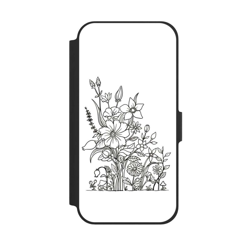 iPhone 12 Pro NIVOflip Flowers Line Art