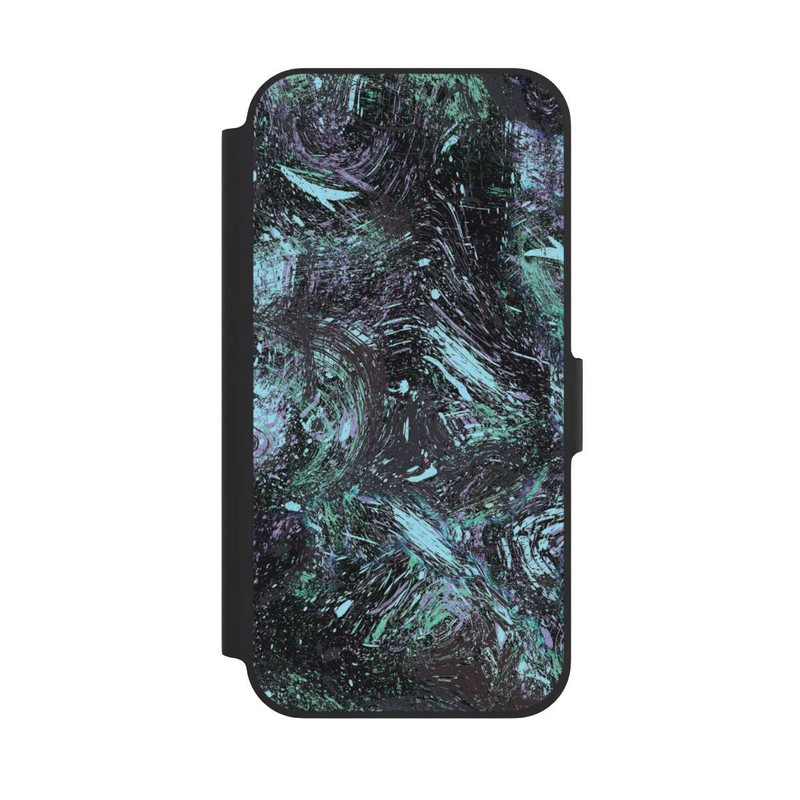 iPhone 12 Pro NIVOflip Abstrakt tropfender Staub lila