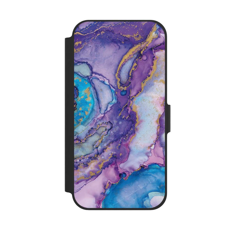 iPhone 12 Pro NIVOflip Strudel lila und blau